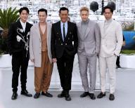 Cannes, 77th Cannes Film Festival 2024 Photocall film "Twilight Of The Warriors: Walled In" (City Of Darkness) Pictured: Terrance Lau, Raymond Lam, Louis Koo, Tony Wu, German Cheung (Photo by Alberto Terenghi \/ ipa-agency.ne\/IPA\/Sipa USA