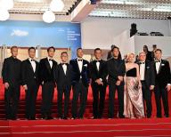 Cannes, 77th Cannes Film Festival 2024, Red Carpet of the film Twilight Of The Warriors: Walled In Pictured: Raymond Lam, German Cheung, Louis Koo, Soi Cheang, Tony Wu, Terrance Lau (Photo by Manuele Mangiarotti / ipa-agency/IPA/Sipa USA
