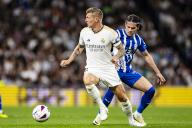Toni Kroos of Real Madrid (L) is chased by Ianis Hagi of Deportivo Alavés (R) during the La Liga football match between Real Madrid and Alaves at the Santiago Bernabéu Stadium in Madrid, Spain (Maria de Gracia Jimenez / Eurasia Sport Images / Sports Press Photo / SPP) (Photo by Maria de Gracia Jimenez / Eurasia Sport Images / Sports Press Photo / SPP/Sipa USA