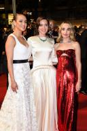 Nathalie Emmanuel , Aubrey Plaza , Chloe Fineman 77th Cannes Film Festival Exits after the screening of the movie -Megalopolis- Cannes, France 16th May 2024 ©SGPItalia id 131441_025 Not