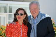 Aubrey Plaza, Jon Voight at the photocall of Megalopolis during the 77th Cannes Film Festival in Cannes, France on May 17, 2024. Photo by Julien Reynaud/APS-Medias/Abaca/Sipa