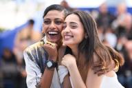 Omara Shetty and Anasuya Sengupta attending the Shameless Photocall as part of the 77th Cannes International Film Festival in Cannes, France on May 17, 2024. Photo by Aurore Marechal/Abaca/Sipa