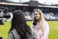 TILBURG - 17-05-2024. Koning Willem II stadium. Photomoment TOTO KNVB womans cupfinal in Tilburg. Tessa Wullaert interview with ESPN. (Photo by Pro Shots/Sipa USA