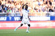 42 Elisha OWUSU (aja) during the Ligue 2 BKT match between Auxerre and Concarneau on May 17, 2024 at Stade de L
