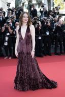 Emma Stone attends the Kinds of Kindness Red Carpet at the 77th annual Cannes Film Festival at Palais des Festivals on May 17, 2024 in Cannes, France. Photo by David NIVIERE/Abaca/Sipa