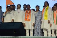 THANE, INDIA - MAY 17: Uddhav Thackeray is seen at a rally in Thane masunda lake to campaign for Shiv Sena
