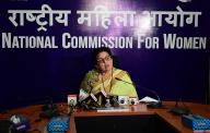 NEW DELHI, INDIA - MAY 17: NCW chairperson Rekha Sharma address the media personnel at her office regarding Swati Maliwal issue on May 17, 2024 in New Delhi, India. (Photo by Vipin Kumar/Hindustan Times/Sipa USA
