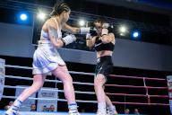 Silvia Bignami and Giorgia scolastri during the boxing match valid for the women