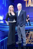 Rome: Rai Auditorium of the Foro Italico. Second episode The Talent Catcher. In the photo: Milly Carlucci and Angelo Donati (Photo by Maurizio D