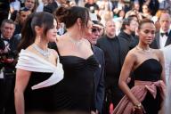 Selena Gomez attends the Emilia Perez Red Carpet at the 77th Annual Cannes Film Festival at Palais des Festivals in Cannes. (Photo by Loredana Sangiuliano / SOPA Images/Sipa USA