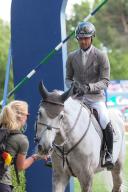 German rider Christian Kukuk iduring the Longines Global Champions Tour Madrid at Club de Campo Villa de Madrid on May 19, 2024, in Madrid, Spain