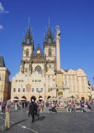 National cultural monument of the Czech Republic, the Temple of the Virgin Mary before Tyn is the dominant feature of Prague