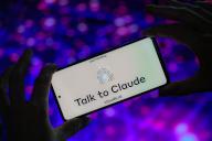 Anthropic Ai - Talk to Claude is displayed on a smartphone in this photo illustration. Taken in Brussels, Belgium. On May 20, 2024. (Jonathan Raa / Sipa USA) *** Strictly for editorial news purposes only 