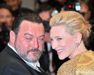 Cannes, 77th Cannes Film Festival 2024, Red Carpet "Rumours" In the photo: Denis Ménochet, Cate Blanchett (Photo by Manuele Mangiarotti / ipa-agency/IPA/Sipa USA