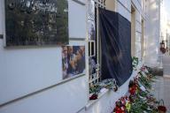 Flowers and photos are seen at the Iranian Embassy in Moscow after the death of President Ebrahim Raisi. Russia and Iran expanded cooperation after the war in Ukraine began. (Photo by Vlad Karkov / SOPA Images/Sipa USA