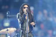 01.06.2024, London, Wembley Stadium, UEFA Champions League Final: Borussia Dortmund - Real Madrid, singer and songwriter Leonard Albert Lenny Kravitz performing in the opening show of the UCL Final (Photo by Daniela Porcelli/Just Pictures/Sipa USA