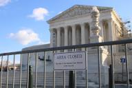 Exterior view of the Supreme Court of the United States in Washington, D.C. on November 28, 2023. SCOTUS is the highest court in the United States. (Photo by Carlos Kosienski/Sipa USA