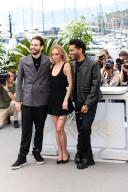 CANNES - MAY 23: Director Sam Levinson, Lily-Rose Depp, Abel Makkonen Tesfaye aka The Weeknd on the "THE IDOL" Photocall during the 76th Cannes Film Festival on May 23, 2023 at Palais des Festivals in Cannes, France. (Photo by Lyvans Boolaky/ÙPtertainment/Sipa USA
