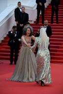 75th Cannes Film Festival 2022, Red Carpet Film Mother And Son. Pictured Andie MacDowell, Helen Mirren (Photo by Venezia 2020/Sipa USA) *** ITALY OUT 