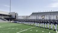 Graduating class USMA Corps of Cadets walk into Michie Stadium for start of the United States Military Academy West Point 2024 Graduation and Commissioning Ceremony, West Point, NY, May 25, 2024. (Video by Anthony Behar/Sipa 