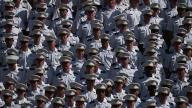 West Point Underclassmen sit in the bleachers of Michie Stadium as they await the start of the United States Military Academy West Point 2024 Graduation and Commissioning Ceremony, West Point, NY, May 25, 2024. (Video by 
