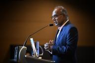 Singapore Minister for Law and Home Affairs K. Shanmugam delivering a speech at the Asia-Pacific Legal Congress, 23 April 2024