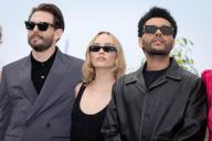 Guests attend "The Idol" photocall at the 76th annual Cannes film festival at Palais des Festivals on May 23, 2023 in Cannes, France. Photo by Shootpix/ABACAPRESS.COM Pictured: Sam Levinson,Lily-Rose Depp,Abel 