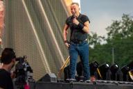 **NO UK** Picture dated July 8th shows Bruce Springsteen and the E Street Band at BST Hyde Park Festival 2023 at Hyde Park in London,the second and final of his two sold out shows in the capital. Pictured: Bruce Springsteen Ref: SPL8967143 