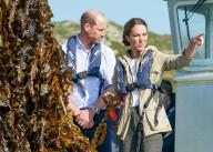 *NO UK PRINT/WEB* The Prince and Princess of Wales visit the Car-Y-Mor Seaweed Farm off St. Davids in Wales and a key partner of Notpla, the sustainable packaging start-up and winner of the 2022 Earthshot Prize for âBuild a Waste-Free Worldâ. 