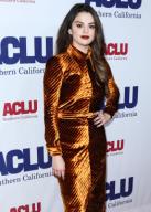 BEVERLY HILLS, LOS ANGELES, CALIFORNIA, USA - NOVEMBER 17: Singer Selena Gomez wearing Prada arrives at ACLU SoCal
