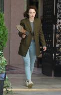 Rachel Brosnahan and Luke Kirby at "The Marvelous Mrs Maisel" set in Uptown, Manhattan. Pictured: Luke Kirby and Rachel Brosnahan Ref: SPL5227663 190521 NON-EXCLUSIVE Picture by: Jose Perez / SplashNews.com Splash News and Pictures USA: +1 