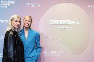 Karolina Kurkova seen arriving at ABOUT YOU opening show during ABOUT YOU Fashion Week 2021 in Berlin Pictured: Karolina Kurkova and Lena Gercke Ref: SPL5254845 110921 NON-EXCLUSIVE Picture by: Marijo Cobretti / SplashNews.com Splash News 