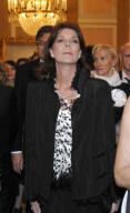 Princess Caroline of Hanover attends the premiere of the ballet "Cenerentola", directed by Jean-Christophe Maillot and performed by the dancers of Les Ballets de Monte-Carlo, at The La Fenice Theatre in Venice, Italy, with the Venice Consul of the ...