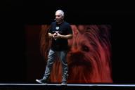 Photo by: EPX/starmaxinc.com STAR MAX ©2019 ALL RIGHTS RESERVED 8/25/19 The Dog Trainer Cesar Millan speaks on stage during his show 