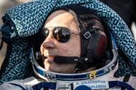 KARAGANDA REGION, KAZAKHSTAN â MARCH 30, 2022: Roscosmos cosmonaut Anton Shkaplerov is seen as the Soyuz MS-19 descent capsule lands 147km south-east of the town of Zhezkazgan. Sergei Savostyanov/TASS