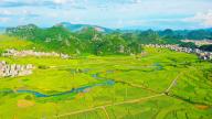 The beauty of green field in summer in Xintian,Hunan,China on 27th June, 2021.(Photo by TPG/cnsphotos