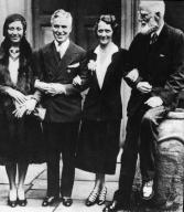 Charlie Chaplin, Amy Johnson, Lady Astor And George Bernard Shaw, 1949