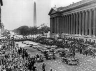 Washington, D.C. January 20, 1961 Newly inaugurated Pesident and Mrs. Kennedy