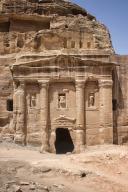 The ancient tomb of the soldiers in the UNESCO heritage site. Petra, is a historic and archaeological city in southern Jordan. Famous for its rock-cut architecture and water conduit system, Petra is also called the 