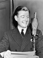 New York, New York: January 1938. Arthur Godfrey, the popular radio personality who is broadcasting his song and patter show over CBS on Monday and Friday evenings.