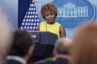 White House Press Secretary Karine Jean-Pierre holds the daily press briefing at the White House in Washington, DC on Friday, May 3, 2024. The U.S. economy added just 175,000 jobs in April according to new numbers from the Labor Department. Photo by Jonathan Ernst