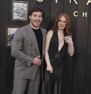 Cast members Madelaine Petsch and Froy Gutierrez attend the premiere of the horror film "The Strangers: Chapter 1" at the Regal LA Live in Los Angeles on Wednesday, May 8, 2024. Storyline: After their car breaks down in an eerie small town, a young couple is forced to spend the night in a remote cabin. Panic ensues as they are terrorized by three masked strangers who strike with no mercy and seemingly no motive. Photo by Jim Ruymen