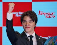 Figure skater Shoma Uno, a three-time Olympic medalist and two-time world champion, announces his retirement at age 26 at a press conference in Tokyo, Japan, on Tuesday, May 14, 2024. Photo by Keizo Mori