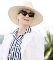American actress Meryl Streep attends a photo call as the recipient of the Honorary Palme d\'or at the 77th Cannes Film Festival in Cannes, France on Tuesday, May 14, 2024. Photo by Rune Hellestad
