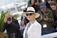 Meryl Streep attends a photocall as she receives an honorary Palme d