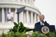 President Joe Biden speaks during the National Peace Officers