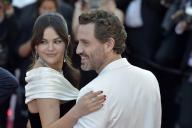Selena Gomez and Ãdgar RamÃ­rez attend the "Emilia Perez" Red Carpet at the 77th annual Cannes Film Festival at Palais des Festivals on Saturday, May 18, 2024 in Cannes, France. Photo by Rocco Spaziani