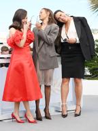 American actress/ singer Selena Gomez, actress Zoe Saldana and Spanish actress Karla Sofia Gascon attend the photo call for Emilia Perez at the 77th Cannes Film Festival in Cannes, France on Sunday, May 19, 2024. Photo by Rune Hellestad