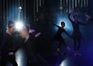 Dancers perform on stage when the Joffrey Ballet School Children