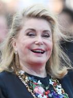 French actress Catherine Deneuve attends the premiere of Marcello Mio at the 77th Cannes Film Festival in Cannes, France on Tuesday May 21, 2024. Photo by Rune Hellestad